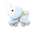 Colgador infantil para la habitación del bebé Elefante Celeste